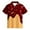 4 Brick Red, variant on Gyujnb Ice Cream Print Polo Shirt Casual Short Sleeve Pocket Summer Tops (Little Boys, Big Boys),11-12 Years