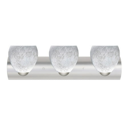 Besa Lighting 3WZ-412219 Bolla 3 Light Reversible Bathroom Vanity Light with Car