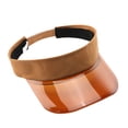 thumbnail image 2 of Visor Cap for Women Wide Brim Sun Protection Hat Adjustable Visor Cap (Coffee One Size), 2 of 9