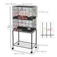 thumbnail image 3 of PawHut 65" Birdcage for Canaries, Lovebirds, Finches w/ Removable Tray, 3 of 10