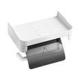 thumbnail image 1 of Naiovety Soporte de rollo Soporte de pared Toalla de baño Servilletero Estante del teléfono Estante sin perforaciones Accesorio autoadhesivo Juegos de accesorios de baño, 1 of 6