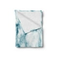 thumbnail image 2 of Nature Soft Flannel Fleece Throw Blanket, Fluffy Cloud Skyline Like Marble Motif Grunge and Retro Features Art Image Print, Cozy Plush for Indoor and Outdoor Use, 60" x 80", Turquoise, by Ambesonne, 2 of 5