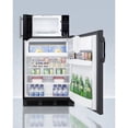 thumbnail image 3 of Counter height refrigerator-freezer and compact microwave in black with allocator and USB ports for 1-plug operation; ships in three boxes on one pallet, 3 of 5