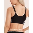 thumbnail image 3 of HBlife Seamless Front Closure Bras for Women Soft Jelly Wireless Bralettes,Black, 3 of 7