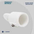 thumbnail image 5 of Five Oceans Marine Bimini Top External Eye End, 7/8 Inch White Nylon, Ideal for Pontoon, Fishing, Ski Boats FO1881, 5 of 7