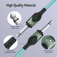 thumbnail image 4 of EASTROCK Guitar Cable 20 ft , 1/4" TS Instrument Cable with Anti-Kink Design,Straight to Straight,for Electric Guitar, Bass, Keyboard, Amp,Mint Green, 4 of 7