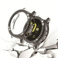 thumbnail image 3 of Watches Case Firmness Round Shape Hard Frame Bumper Sparkle Rhinestone Protector Chic Shockproof Solid Shell Watch Cover R820-44mm Gray, 3 of 8