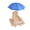 A Blue, variant on KGJQ Squirrel Feeder with Umbrella, Squirrel Feeders for Outside, Squirrel Picnic Table Feeder, Chipmunk Feeder Hold Corn, Corn Cob, Peanut for Garden Yard Patio Tree Decor