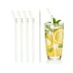 thumbnail image 1 of Uxcell 4 Pcs Popotes de Vidrio Reutilizables, Popote de Vidrio de 7.87" Resistente a Roturas, Popotes Lindos y Transparentes para Whisky, Café, Jugo, Refrescos y Té, Rosa, 1 of 6