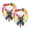 Multi-colored 2, variant on PhooArto Water Lily Painting Dog Bandanas, 2 Pack Soft Washable Pet Scarf Triangle for Large Dogs Puppies and Cats