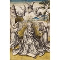 thumbnail image 3 of Workshop of Hans Holbein the elder 13x18 Black Modern Framed Museum Art Print Titled - Madonna with Angels in a Landscape (1500), 3 of 5