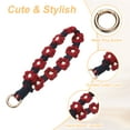 thumbnail image 3 of Uxcell 2 Pcs Correa para Teléfono con Pestañas de Sujeción, Pulsera Lanyard para Teléfono Celular Hecha a Mano para Mujeres y Niñas, Burdeos, 3 of 7
