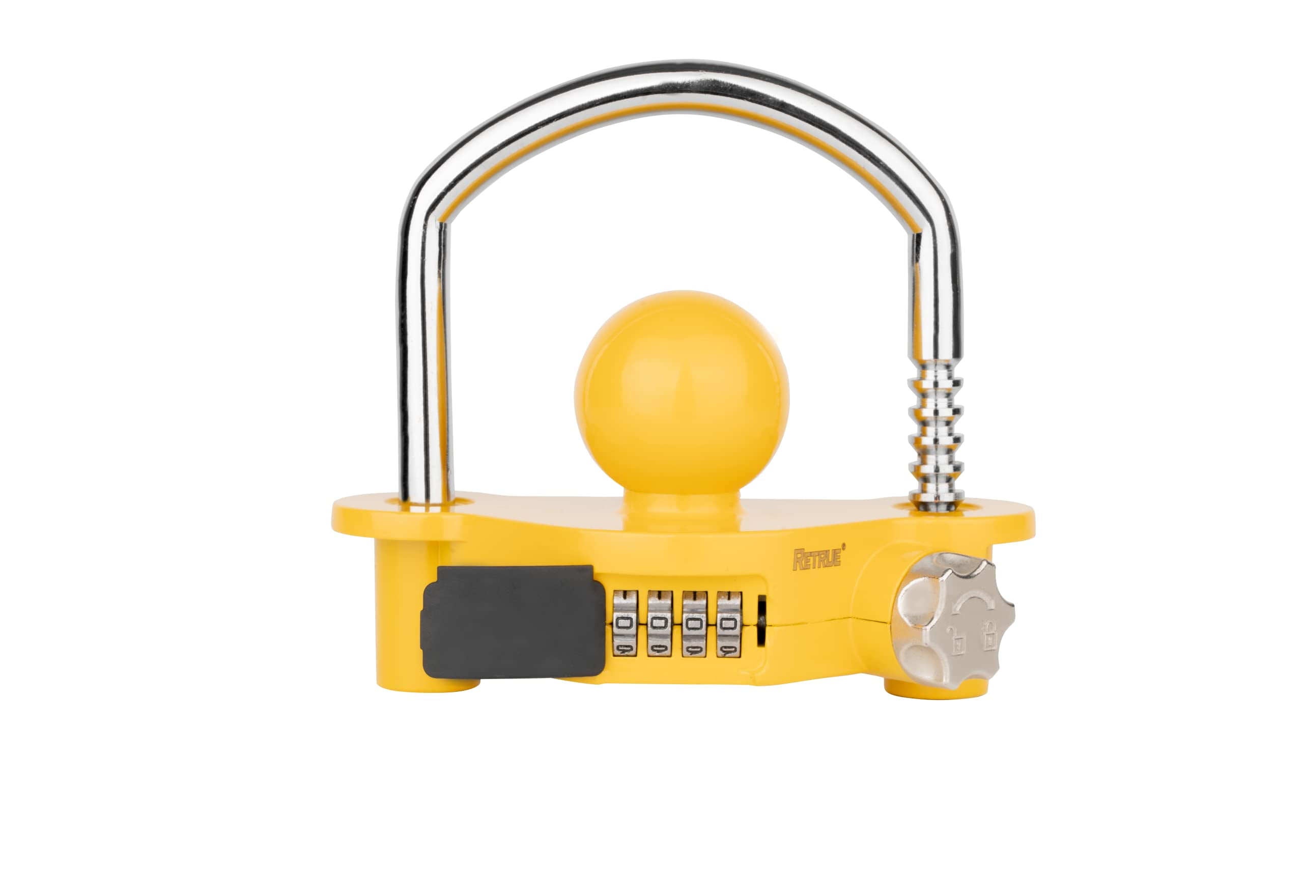 RETRUE Universal Coupler Lock Trailer Locks Ball Hitch Trailer Hitch Lock Adjustable Security