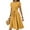 Orange, variant on WTOBBY Women's Solid Color Belted Waist Short Sleeve Round Neck Casual Elegant Minimalist Dress,Light Brown L