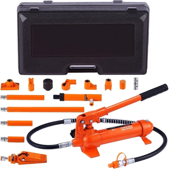 4 Ton (8800 LBS) Porta Power Hydraulic Ram, Auto Body Frame Repair Kit with Case for Car & Truck Repair