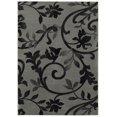 thumbnail image 1 of LR Resources GRAC281131GYB7995 7 Pi 9 Po x 9 Pi 5 Po Zone Rectangulaire Rug&44; Gris & Noir, 1 of 1
