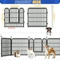 thumbnail image 5 of Dog Playpen Outdoor, 24" Height*24Panels Dog Fence with Anti-Rust Paint Finish for Large/Medium/Small Dogs, Portable Pet Playpen for Puppy Yard, Camping Play, 5 of 8