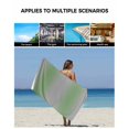 thumbnail image 5 of Green Grey Towel Set of 3, Soft Microfiber Bath Towels, Hand Towel, Washcloths, Modern Minimalist Solid Vertical Stripes Quick-Dry Absorbent Towels for Bathroom Kitchen Hotel Beach Gym Spa, 5 of 7