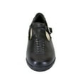 thumbnail image 2 of 24 HOUR COMFORT Shona Wide Width Comfort T-Strap Leather Shoes BLACK 5, 2 of 6
