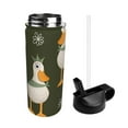 thumbnail image 2 of Sikiie Mallard Ducks Wild Birds Print 18OZ Insulated Straw Cup, Portable Leak-proof Sports Water Bottle, Stainless Steel Water Cup Suitable for Home and Outdoor, 2 of 8