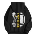 thumbnail image 3 of WILLBEST Sudadera con Capucha para Hombre, Estilo Informal, para El Día Del Partido De Fútbol, Holgada, con Diseño Estampado, Cómoda y Cálida, para Uso Diario En Otoño e Invierno XXXGrande, 3 of 4