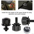 thumbnail image 3 of Sujetador de asiento de motocicleta, juego de 2 tornillos de asiento de motocicleta de aluminio cromado billet, 3 of 5