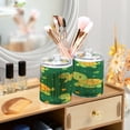 thumbnail image 6 of Clear Storage Jar 2.75x 4.13 Inches One Sizex2 Cotton Swabs Cans Translucent Plasticental Floss Cans Cotton Pads Cans Bathroom Canisters Cute Green Cartoon Turtle, 6 of 7