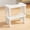 White, variant on 9 Inch Bamboo Wood Toilet Stool for Adults, Non-Slip Squatty Potty Step Stool, Portable Bathroom Squatting Stool, Natural Color, 1 Pack