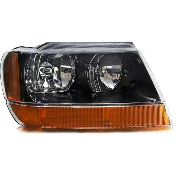 Right Headlight Assembly - Compatible with 1999 - 2003 Jeep Grand Cherokee Laredo 2000 2001 2002