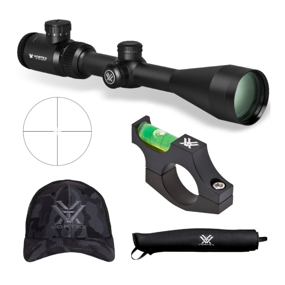 Vortex Crossfire II 39x50 Riflescope (VBrite MOA Reticle) Cover & Hat