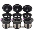 thumbnail image 3 of 6 Pcs Filtre à Café Réutilisable et Rechargeable K-Cup pour Cafetière Keurig K50 K55, 3 of 7