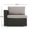 thumbnail image 6 of Santa Rosa 6-Seater Wicker Sectional Sofa with Aluminum Frame/Silver Cushion, 6 of 46
