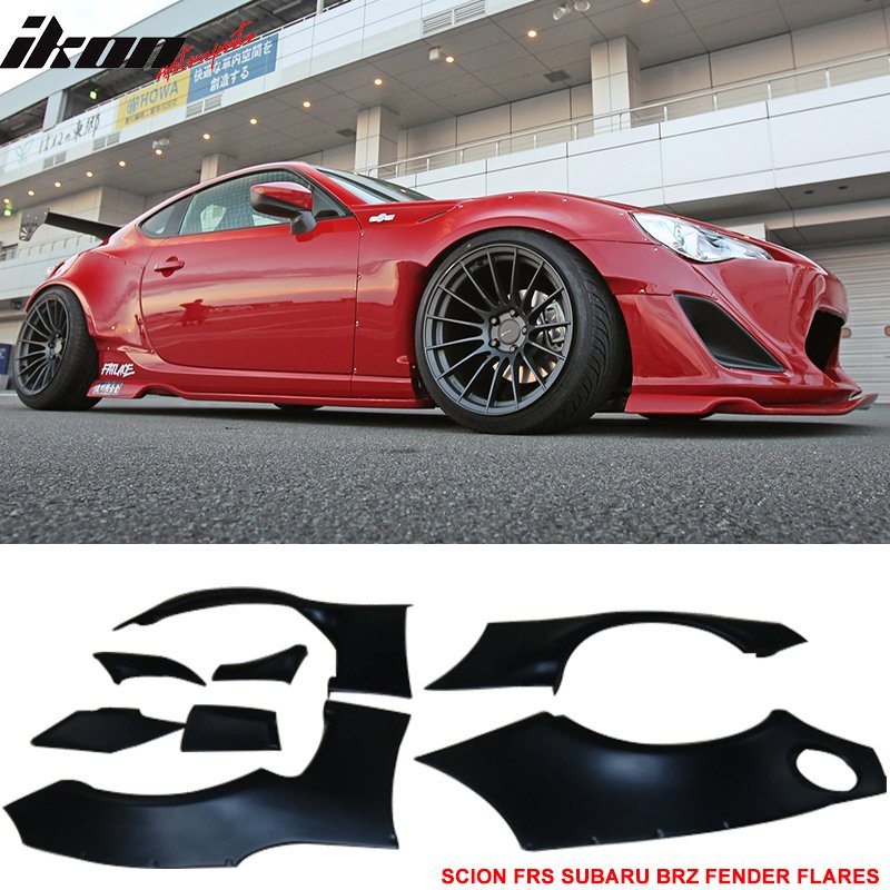 Compatible with 1316 Scion FRS GR Style Fender Flare Cover ABS