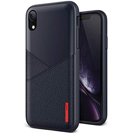 Funda Lather fit para iPhone XR Navy VRS later fit