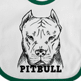 thumbnail image 4 of Inktastic Pitbull Sketch Portrait with Dog Breed Name Boys or Girls Baby Bib, 4 of 4