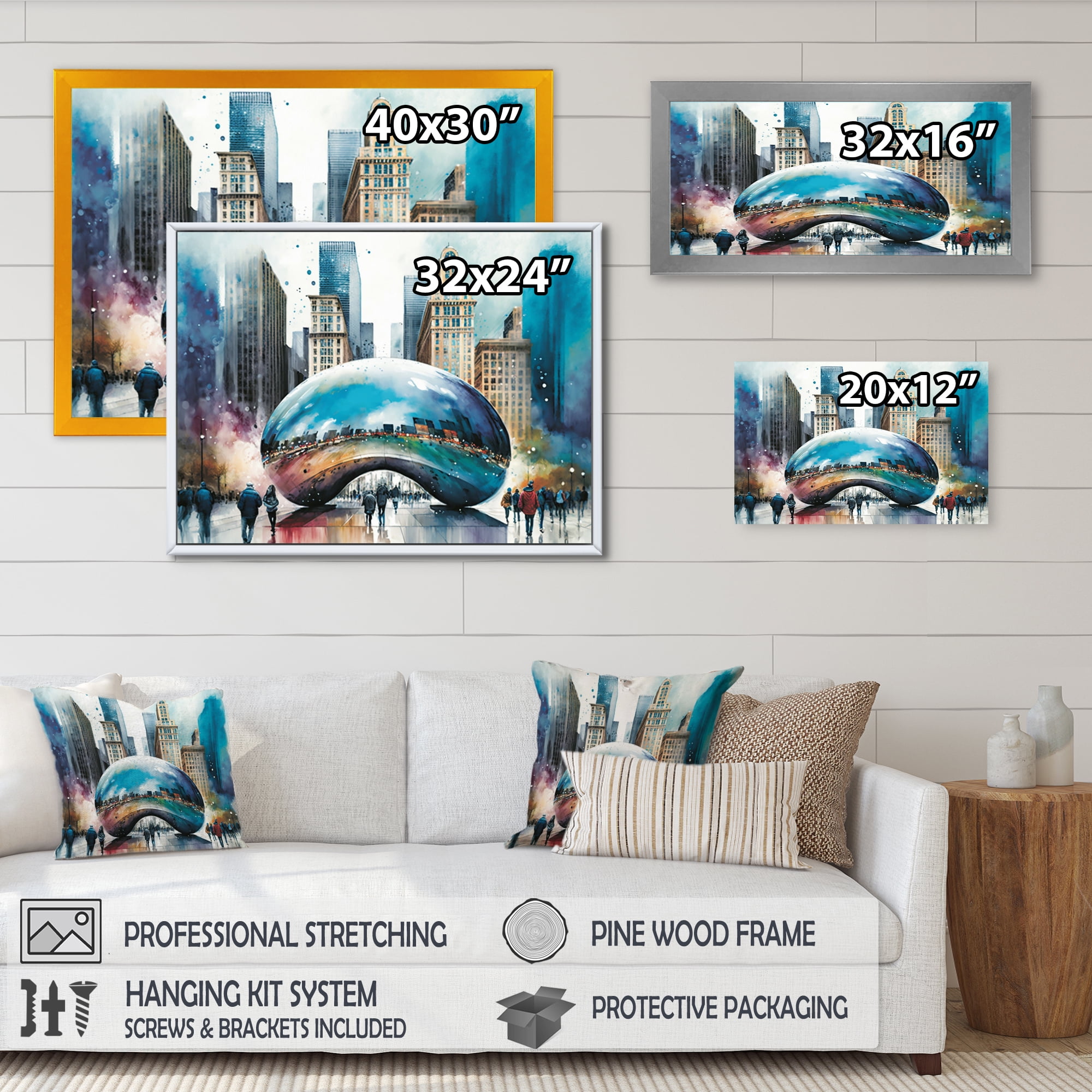 Designart City Architecture I Canvas Wall Art