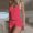 Red, variant on Dianli Pajama Set Loungewear Loose Printed Two Piece Beach Vacation Short Set Stand Collar Lapel Short Sleeve Shirt With Pockets Elastic Waist Shorts Lightweight Breathable Homewear Sleepwear