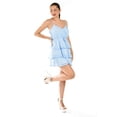 thumbnail image 5 of Vestido vaporoso con volantes Roman Fashion /Juvenil, 6805 (Azul cuadros) azul M, 5 of 5