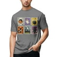 thumbnail image 1 of T-shirt à Manches Courtes pour Homme avec Graphique de Baseball d'Halloween, Col Rond Décontracté, Tee pour l'Été, Activités Intérieures et Extérieures, Tissu Confortable et Extensible, 1 of 5