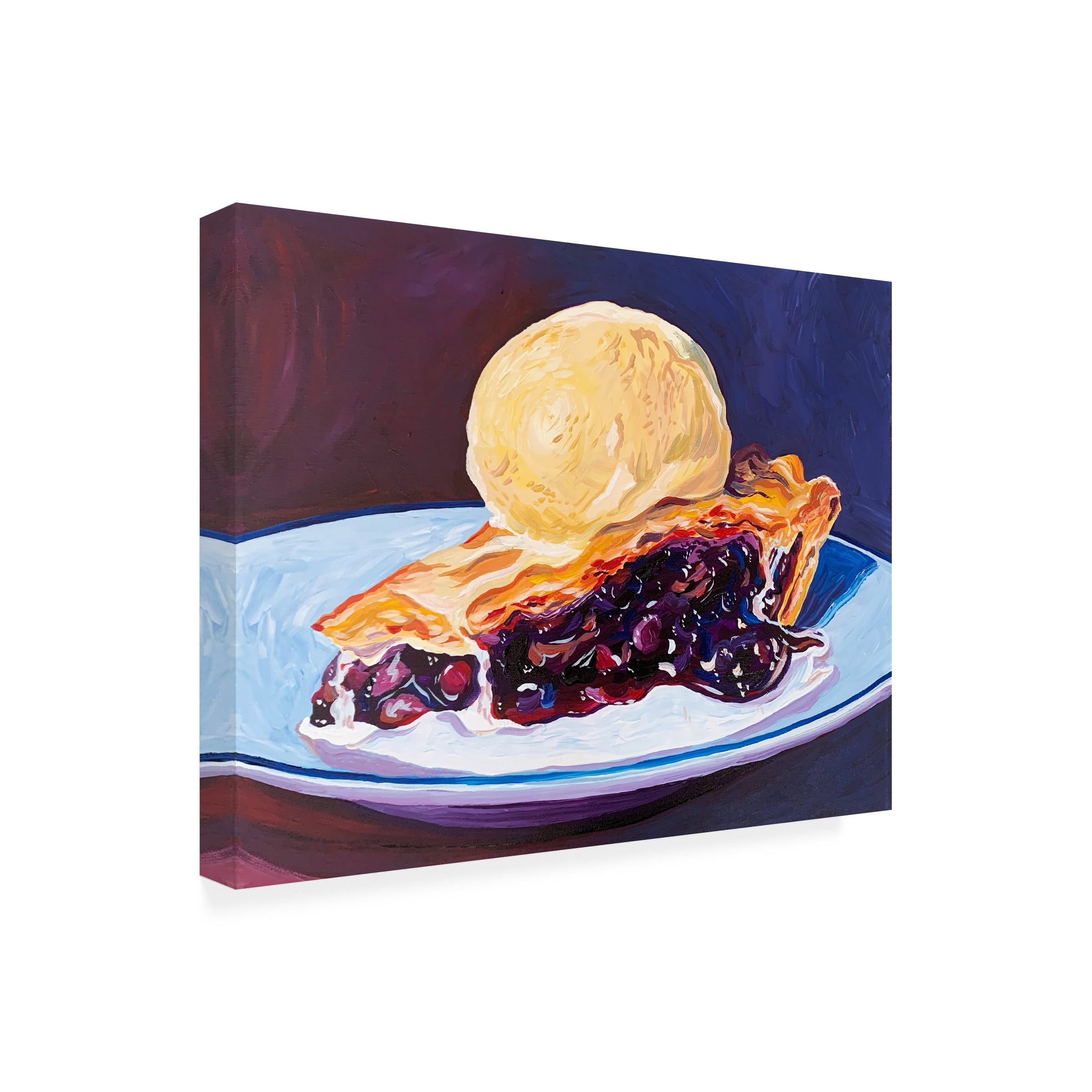 Key and Sea 'Blueberry Pie' Canvas Art
