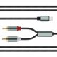 thumbnail image 2 of Cable de audio Apple a 2RCA Lotus - Enlace de teléfono móvil al amplificador de audio del altavoz del iPhone, 2 of 5