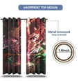 thumbnail image 3 of Anime Curtains for Bedroom Drapes Slayer Tanjirou Inosuke Kyoujurou Print Design Window Treatments Curtain Panel Set, 2-Panels, 42" W x 84" L, 3 of 8