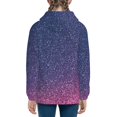 thumbnail image 6 of Kdxio Violet Glitter Pattern Kids Boys Girls Zip Up Hoodie 3D Printed Hooded Sweatshirt Hoody Coat with Pocket 7-12 Y-Small, 6 of 6