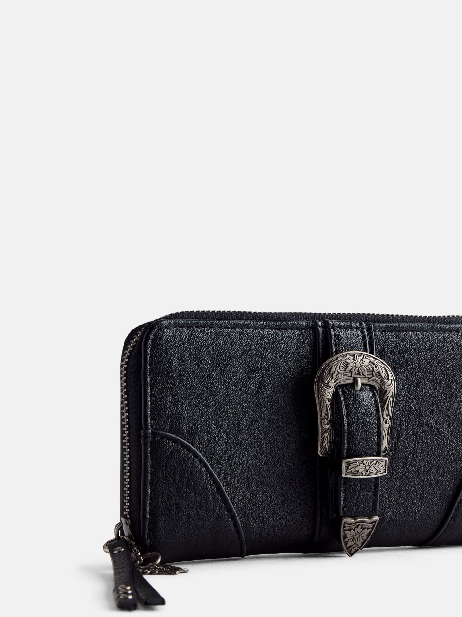 Jessica Simpson Women's Daphne Zip Around Wallet, Meteorite Black