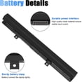 thumbnail image 3 of New Replacement PA5185U-1BRS Laptop Battery for Toshiba Satellite C50 C55 C55D C55T L55 L55D L55T Series fit C55-B5200 C55-B5270 C55D-B5310 PA5184U-1BRS PA5186U-1BRS PA5195U-1BRS, 3 of 8
