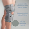 thumbnail image 3 of Swede-O Thermal Vent Open Wrap ROM Hinged Knee Brace - Gray, 5XLarge, 3 of 7