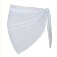 thumbnail image 2 of Swim Cover Up Skirts for Women Casual Tie Knot Mini Length Sarong Skirt for Summer Holiday Vacation, 2 of 3