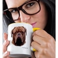 thumbnail image 2 of 3drose, English Bulldog, 15oz Two-tone Yellow Mug, 2 of 6