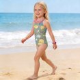 thumbnail image 3 of Grblisyd Girls Swimsuits Quick Dry Crossback One Piece Beach Swimwear Bathing Suit with Adjustable Strap 4-13Years, 3 of 6