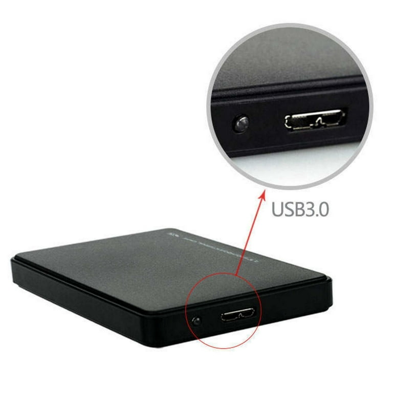 Hard Drive Enclosure USB 3.0 SATA 2.5 Inch HDD SSD Black